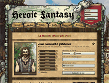 Tablet Screenshot of heroic-fantasy.fr